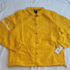 Umbro Yellow Men's Packable Jacket Golden Rod Xl